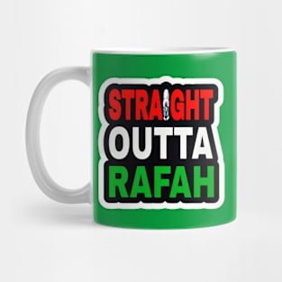 Straight Outta Rafah - Sticker - Back Mug